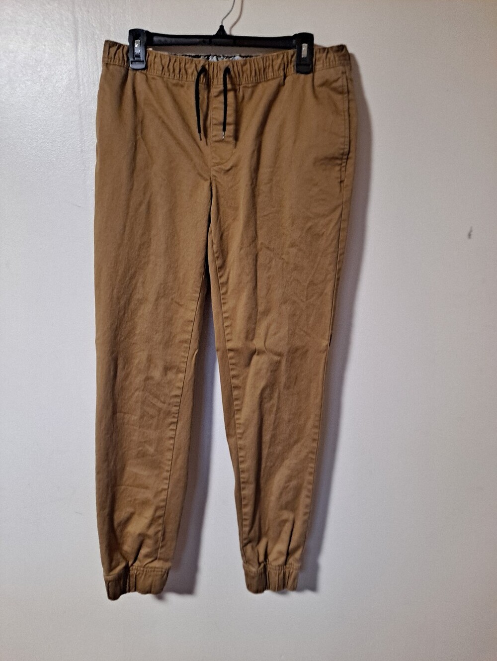 Men's Casual Drawstring Jogger Pants - Tan